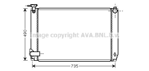 AVA QUALITY COOLING radiatorius, variklio aušinimas TO2462